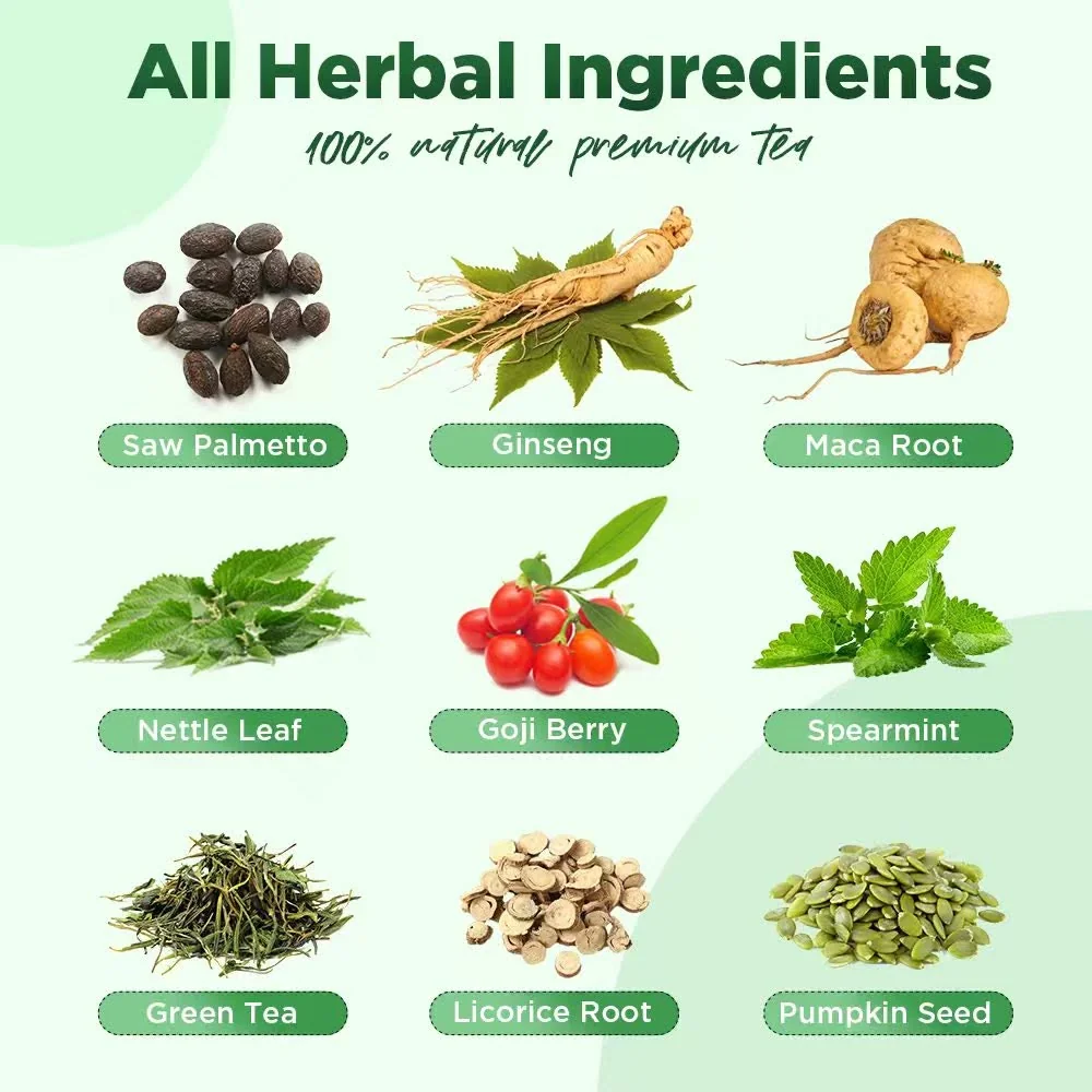Steaming cup of herbal tea brewing